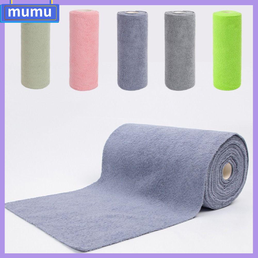 MUMU 20PCS/Roll Thấm hút Khăn vi sợi Thay thế Tái sử dụng Khăn lau bát đĩa nhà bếp  Bộ đồ ăn Khăn ăn Giẻ lau đĩa dầu chống dính