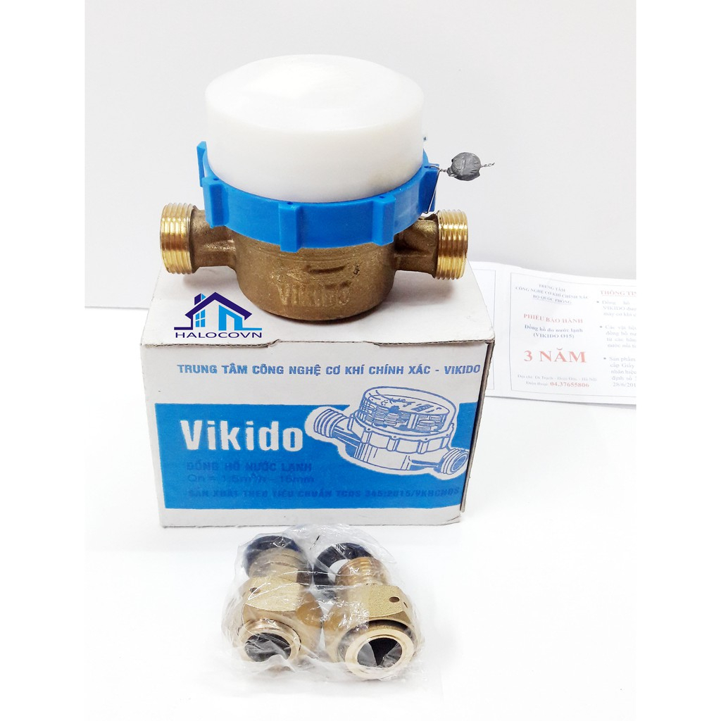 Đồng Hồ đo nước Vikido DN15