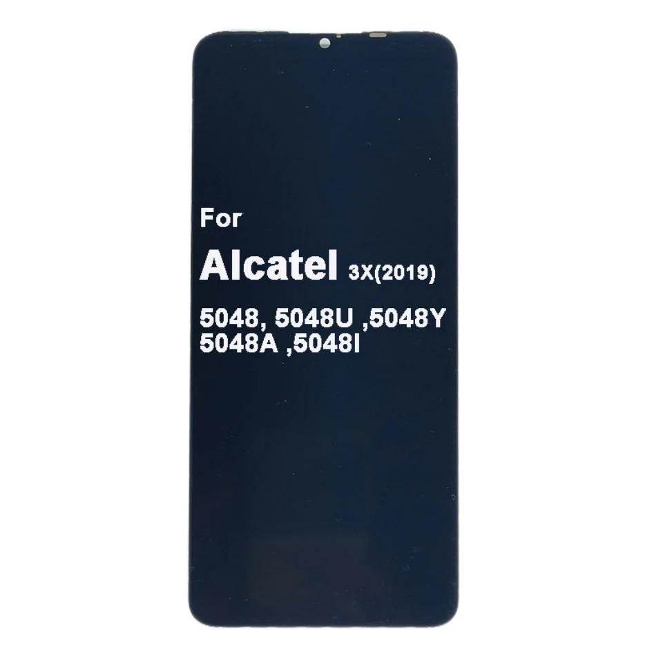 【Hot item】 6.52 ?For Alcatel 3x 2019 5048 5048a 5048i 5048u 5048y Ot5048 Lcd Display Touch Screen Digitizer Assembly / With Frame