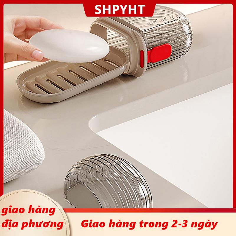 [COD] SHPYHT Giao hàng địa phương Portable Soap Dish Sealed Storage Box Waterproof Travel Home Bathroom Soap Box Camping Portable Storage Soap Box