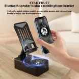 STAR FRUIT Giá đỡ điện thoại thông minh với loa bluetooth và sạc dự phòng để sử dụng đa phương tiện