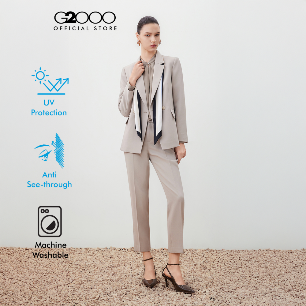 G2000 เสื้อสูทสำหรับผู้หญิง ทรง Relaxed Fit รุ่น 5621108516 BEIGE ราคา 2,090 บาท*ส่งฟรี
