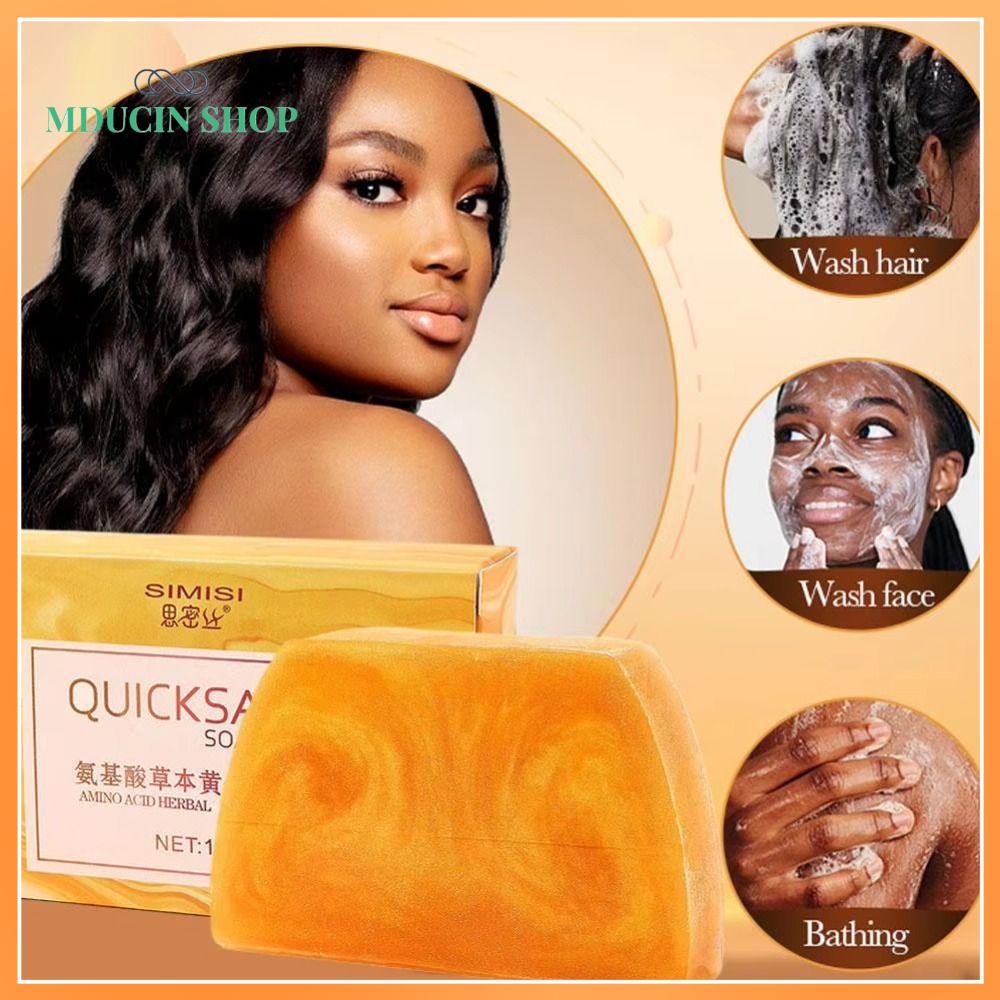 MDUCIN SHOP Da mịn màng Xà phòng làm sạch Dưỡng ẩm Nuôi dưỡng Axit Kojic Xà phòng thủ công tự nhiên  Nhẹ nhàng Xà phòng cơ bản dịu nhẹ Làm sạch cơ thể