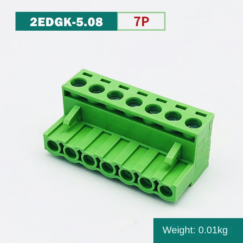 Khối Đầu Nối Tháo Lắp 2EDGK 5.08mm 7P | Tùy chọn Từ 2P-24P – Kết Nối PCB An Toàn, Bền Bỉ