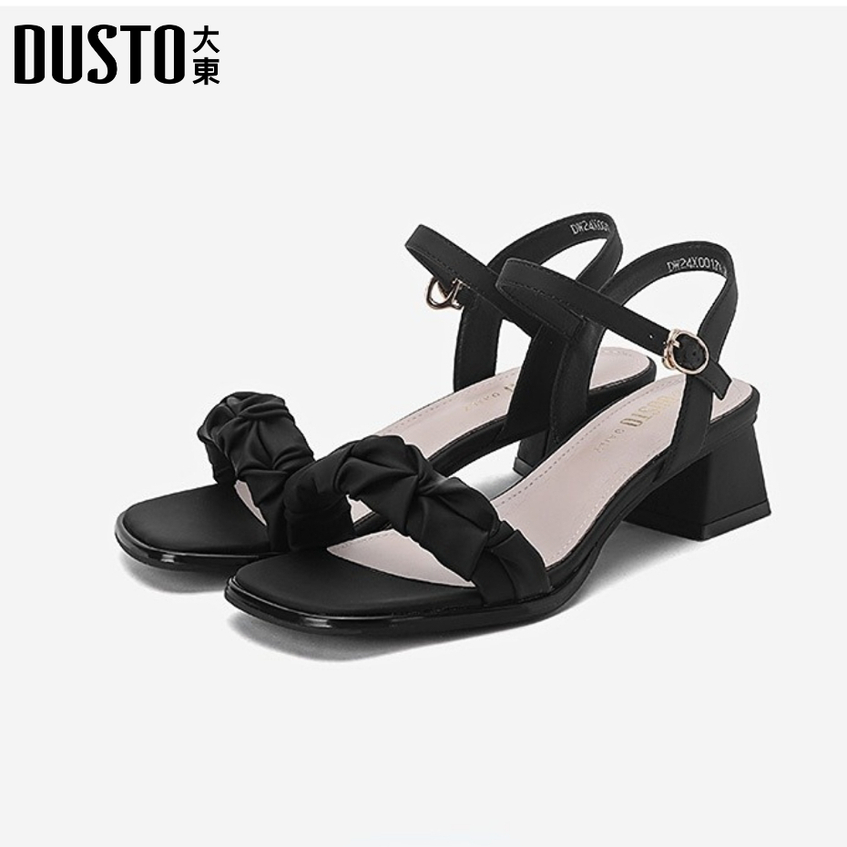 DUSTO รองเท้ารัดส้น เสริมส้น ฤดูกาล 2024 งานรองเท้าแตะรัดส้น สีหวานพาสเทล ราคา 439 บาท*ส่งฟรี