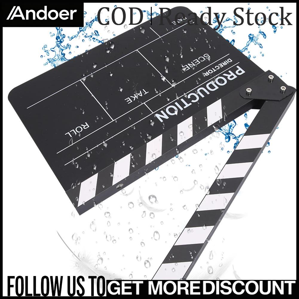 Andoer ฉาก Clap Board อะคริลิคหนา Director Cut Prop สำหรับคอสเพลย์สำหรับโฆษณาสำหรับตกแต่ง ราคา 567 บาท*ส่งฟรี