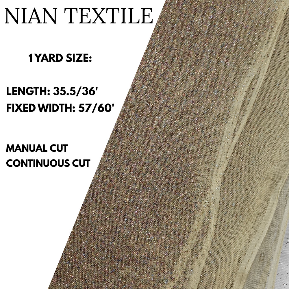 Rainbow Galaxy Tulle w/ different colors 1 Yard = 35.5-36 inches length 60 FIXED width/ NianTextile