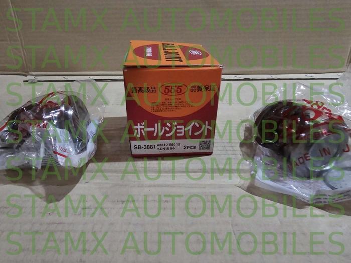 BALL JOINT ATAS SEPASANG MERK 555 JAPAN TOYOTA KIJANG INNOVA 2004-2015 -SparepartVin Harga  674,000 Ringgit*Penghantaran Percuma