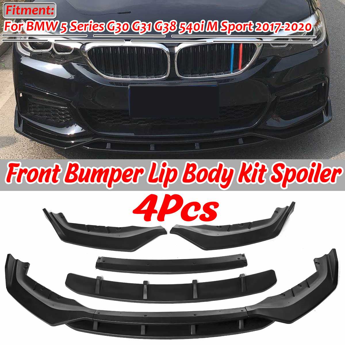 G30 G31 G38 Lip Front Bumper Lip Spoiler Splitter Diffuser Guard Body Kit  For BMW G30 G31 G38 M Sport 2017-2023 Car Accessories