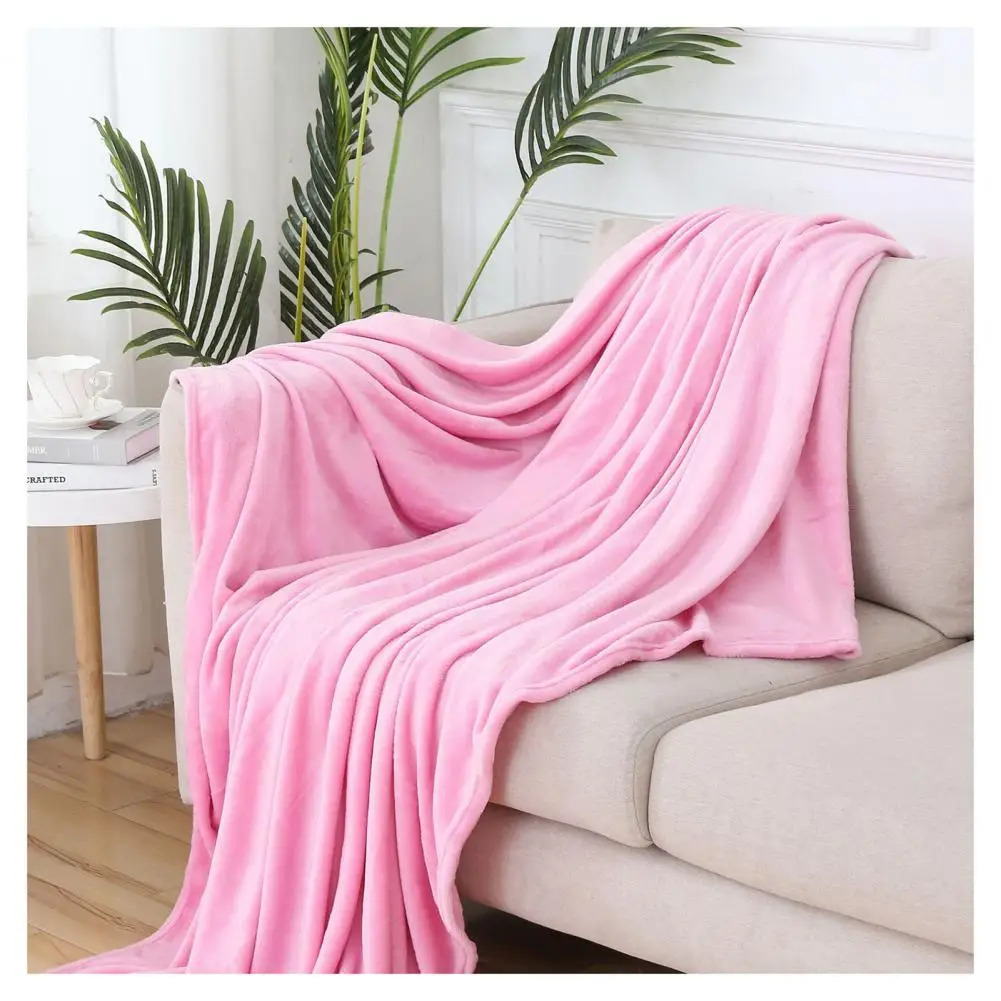 Temperature Regulating Blanket Comfortable Sleep Blanket Comfort Coral Flannel Blanket Energy-efficient Temperature for Air