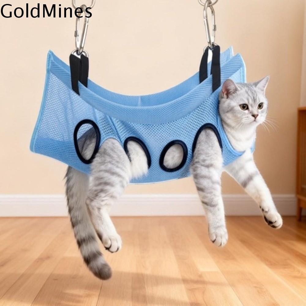 GOLDMINES Khung hỗ trợ Võng chải lông thú cưng Chống trầy xước Có thể điều chỉnh Trạm kiềm chế thú cưng Chuyên nghiệp Có thể tháo rời Giá tắm cho thú cưng Chăm sóc thú cưng