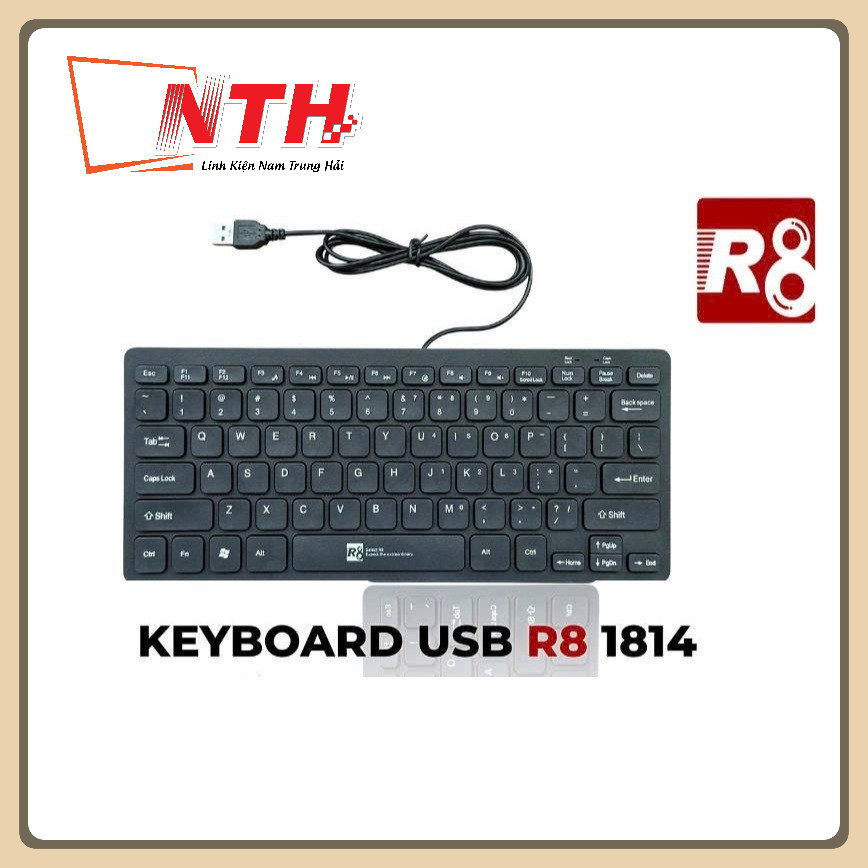 Bàn Phím Có Dây USB Mini R8 1814