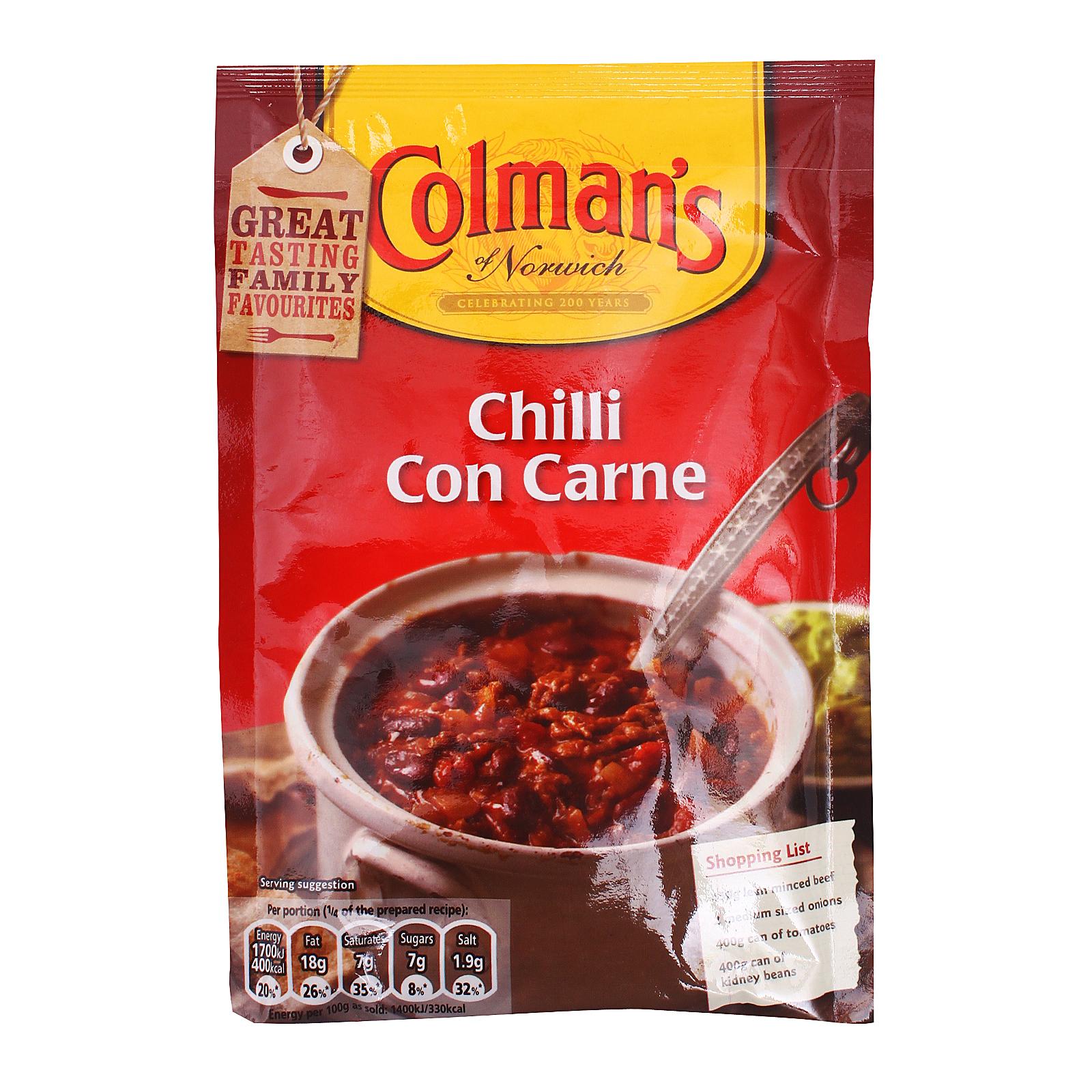 chili con carne price