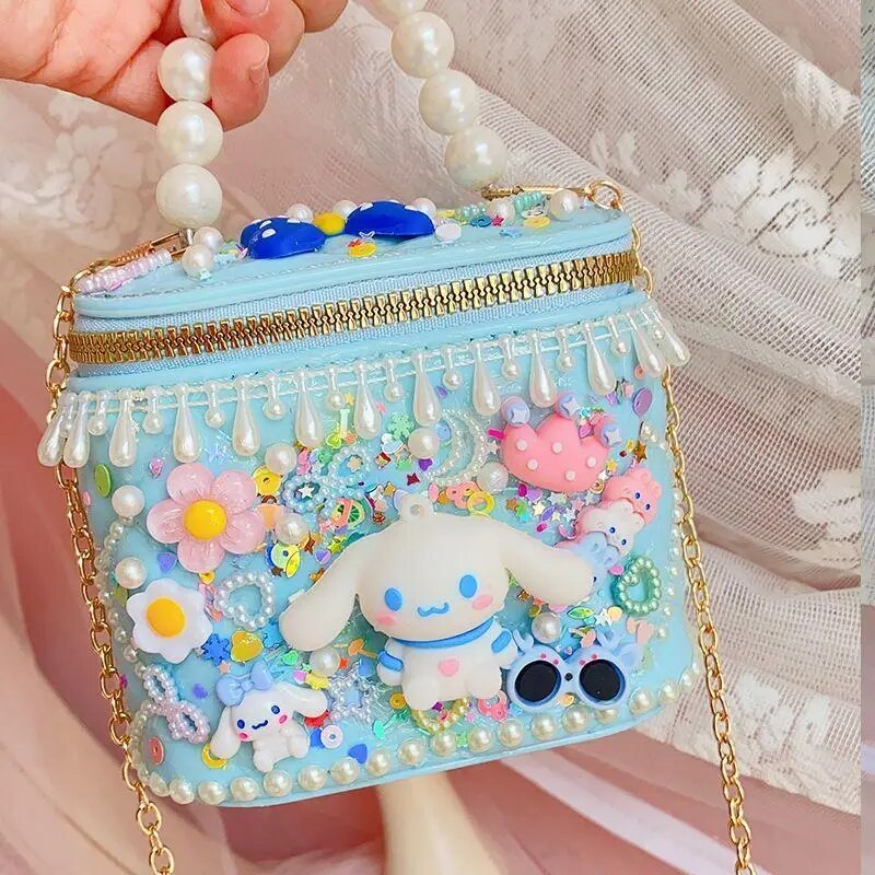 Phim Hoạt Hình Kawaii Mới Sanrios Câu Đố trẻ em Đồ chơi tự làm My Melody Cinnamoroll Dễ Thương Anime Handmade Ba Lô Trẻ Em Của quà tặng ngày lễ