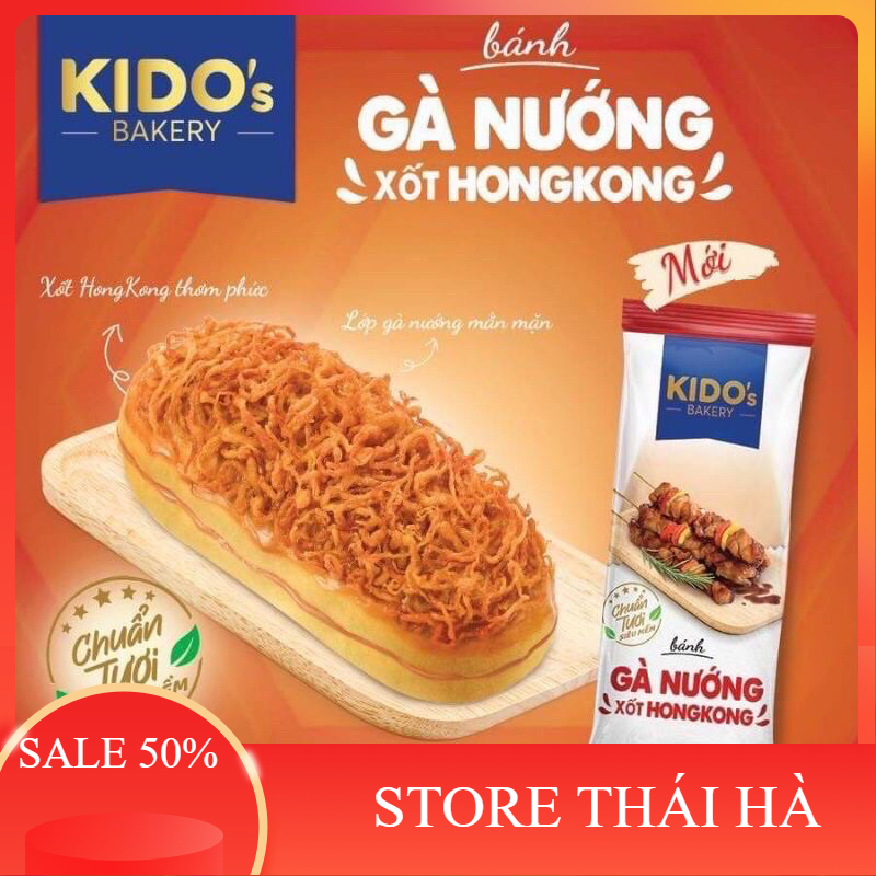 Bánh KIDO Chà Bông - Gà Nướng -Takoyaki -Hoa Cúc -Phô Mai Date 7-9 Ngày