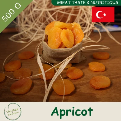 The Nuts Warehouse Apricot 500g Healthy Nutritious Low Calorie Snack Dried Fruit Anti Oxidant Promote Eye Health Boost Skin Health Promote Gut Health High in Potassium