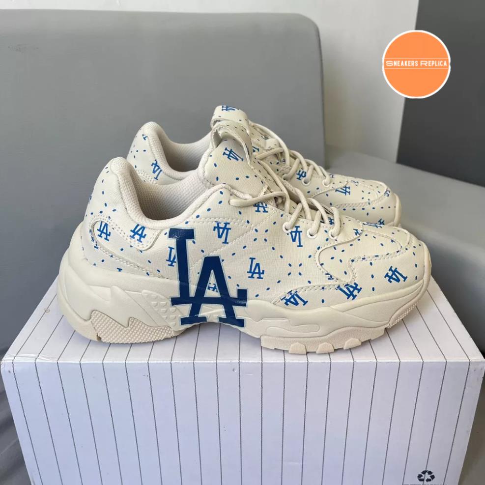 Giày mlb big ball chunky saffiano diamond monogram la dodgers - fullbox - kèm túi