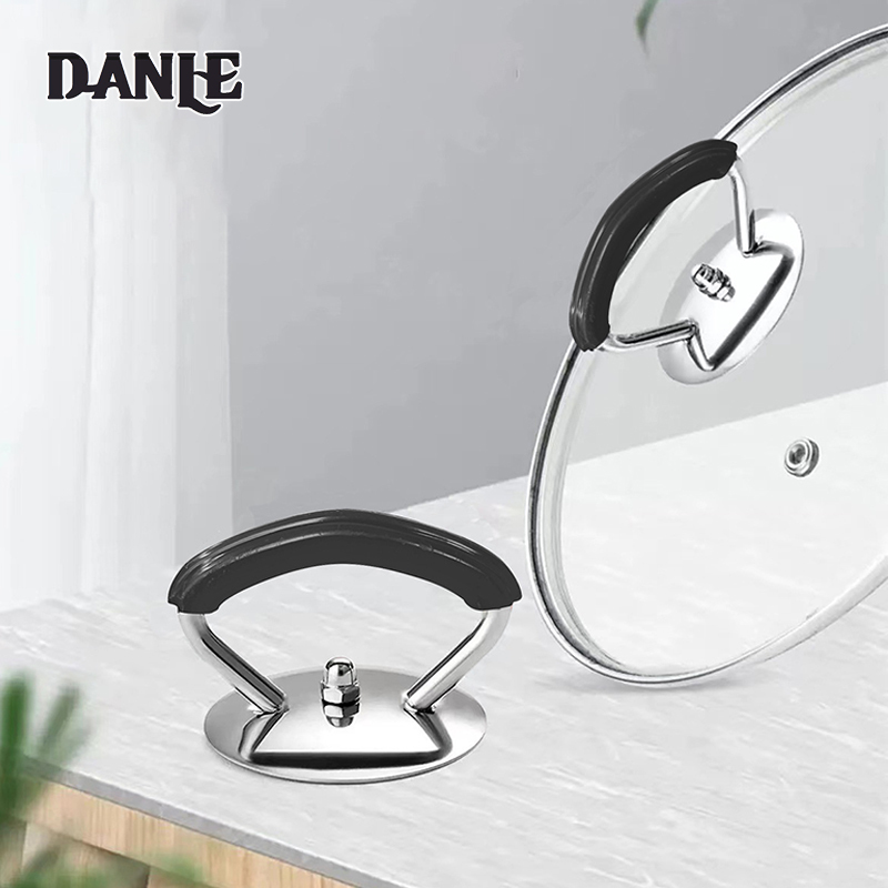 Universal pot lid handle silicone anti-scalding handle stainless steel pot lid handle cap top cap steamer wok lid accessories ราคา 38 บาท*ส่งฟรี