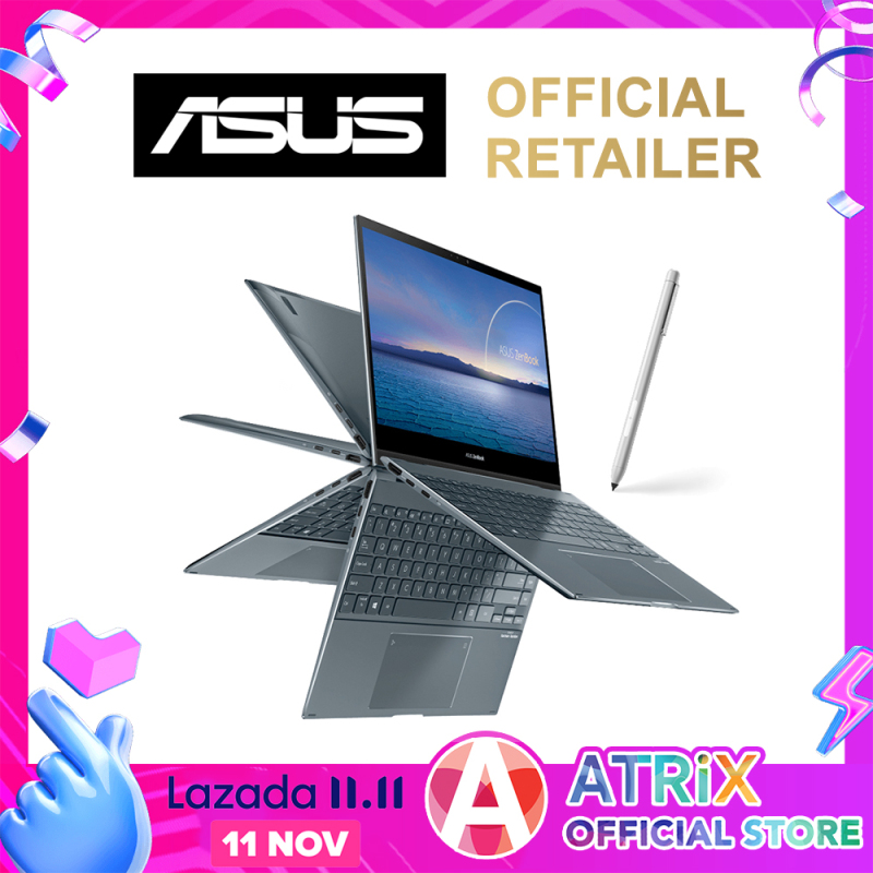 【intel 11th Gen】ASUS Zenbook Flip Intel 11th Gen〖Free Office 2019〗UX363EA-EM077T | 13.3 FHD Touch with Stylus | Intel 11th Gen i5-1135G7 | Wifi6 AX | Intel® Iris Xe Graphics | Win10 Home | 2 Years ASUS Warranty