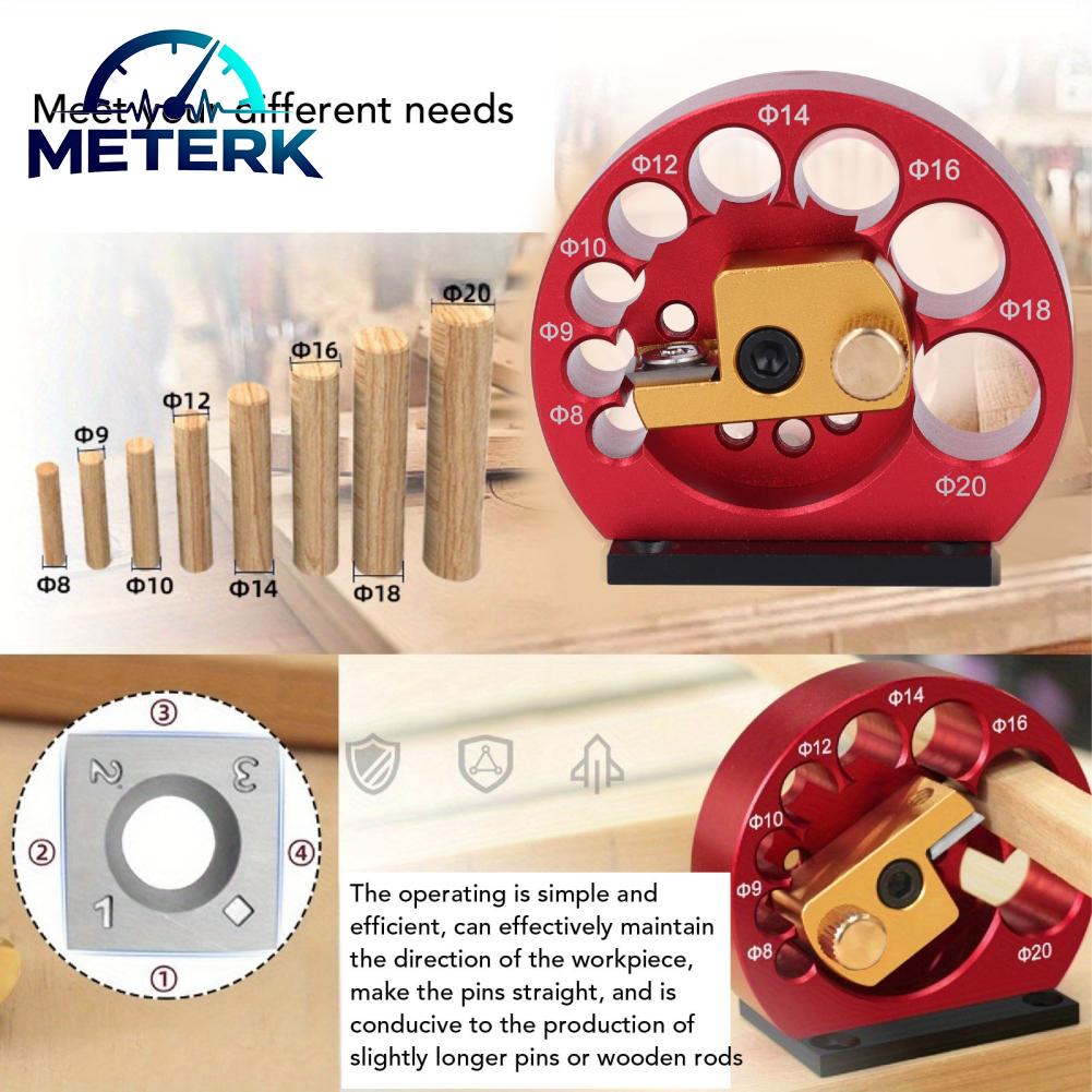 Meterk Dowel Maker Jig Kit ตรง Mortising ความแม่นยำสูงปรับ Dowel Maker Jig Kit พร้อมคาร์ไบด์แทรกสำหรับ Cork ราคา 1,946 บาท*ส่งฟรี