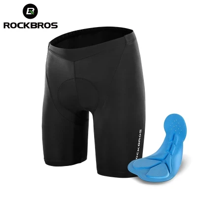 ROCKBROS Cycling Shorts/Jersey 3D Shock-Absorbing Sponge Pad MTB Road Bike Breathable Cycling Clothing Bicycle Equipment Black