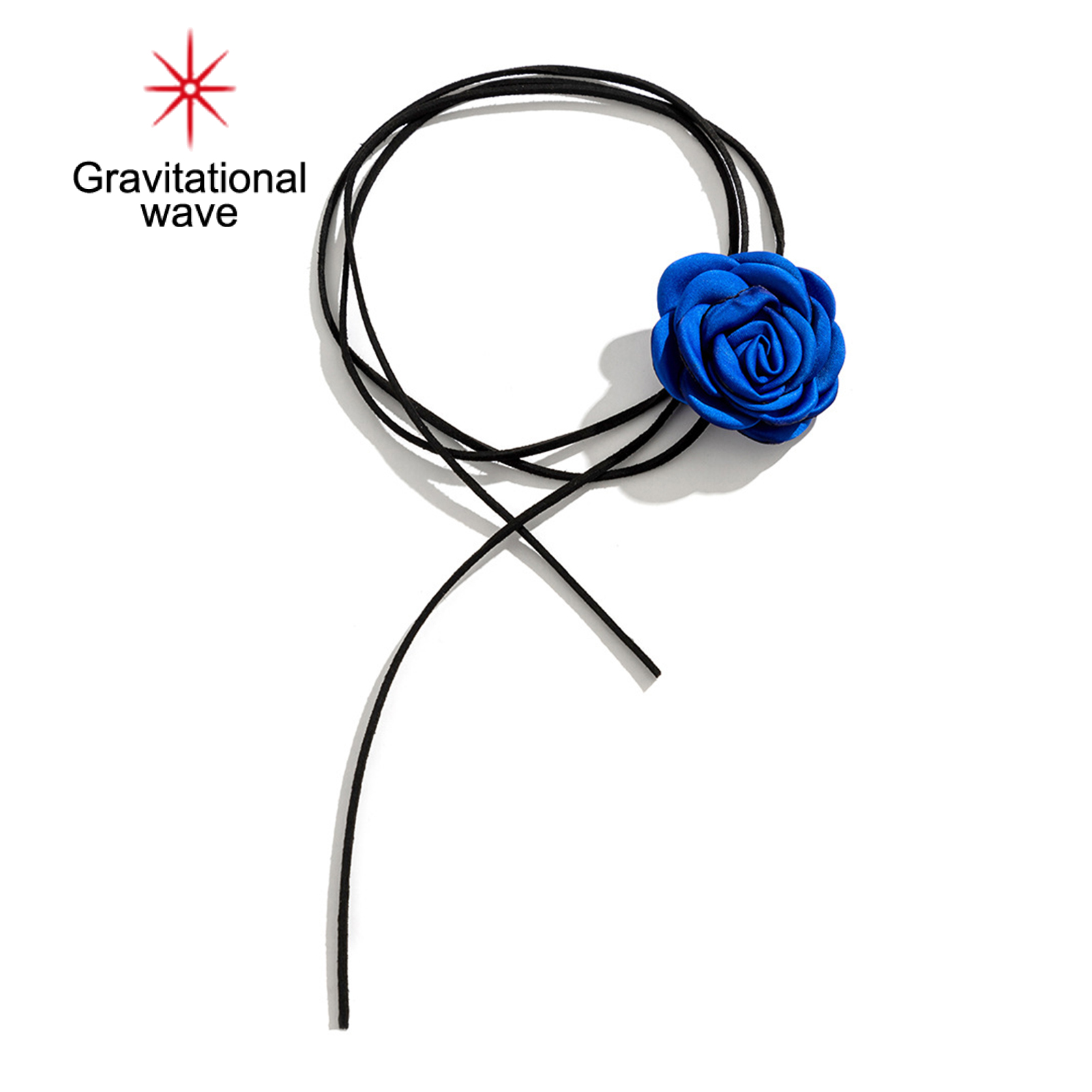 Gravitational Wave Vòng cổ hoa tua rua dài mềm màu trơn hoa hồng bằng vải Choker Đầm sang trọng lên tinh tế cổ mặc áo có Cổ Phụ Kiện phụ nữ Quà Tặng