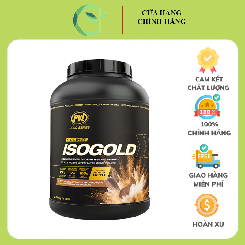 Sữa Tăng Cơ Cao Cấp PVL ISO Gold Premium 100% Whey Protein Isolate &
