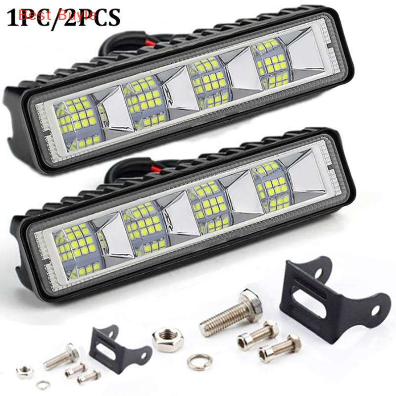 💖Best Buyle 2pcs 6inch LED làm việc ánh sáng tại chỗ chùm Bar xe SUV offroad lái xe sương mù đèn