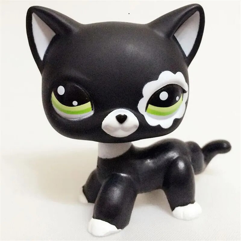 Một Mảnh Cửa hàng thú cưng Lps Anime Đồ chơi mô hình động Miễn Phí Vận Chuyển Nhỏ mèo lông ngắn Cũ Ban Đầu chó Dachshund Shepherd chó Great Dane