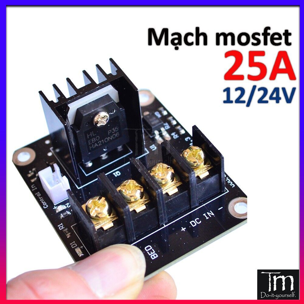 Mạch mosfet 25a bàn nhiệt cho máy in 3d