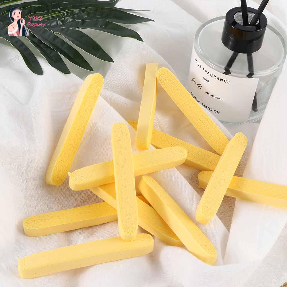 Y2K2 Chớp cánh 12 CÁI Làm sạch Chiếu Chăm sóc da Nén Rửa sạch Màu vàng Dính vào Bọt Sponge Puff