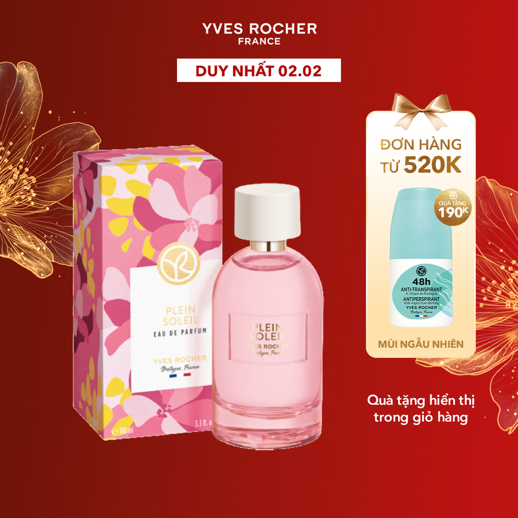 Nước hoa PLEINES NATURES EAU DE PARFUM PLEIN SOLEIL SPRAY BOTTLE 100ML