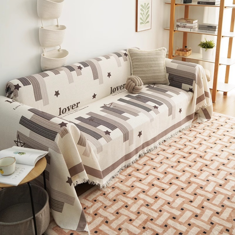 LUXELU Bảo hiểm toàn diện Chăn bọc ghế sofa Tất cả các mùa Có thể giặt Bọc chống trượt Đơn giản Phổ quát Chăn Sofa Trang chủ