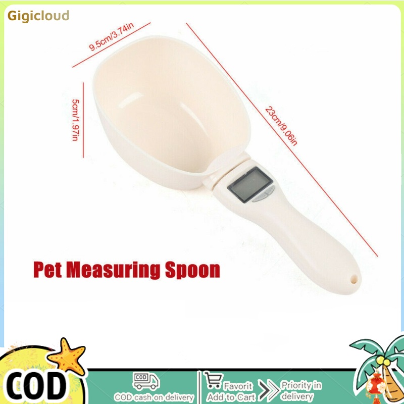 Pet Food Scale Cat Measuring Bowl Spoon With Digital Display 250ml