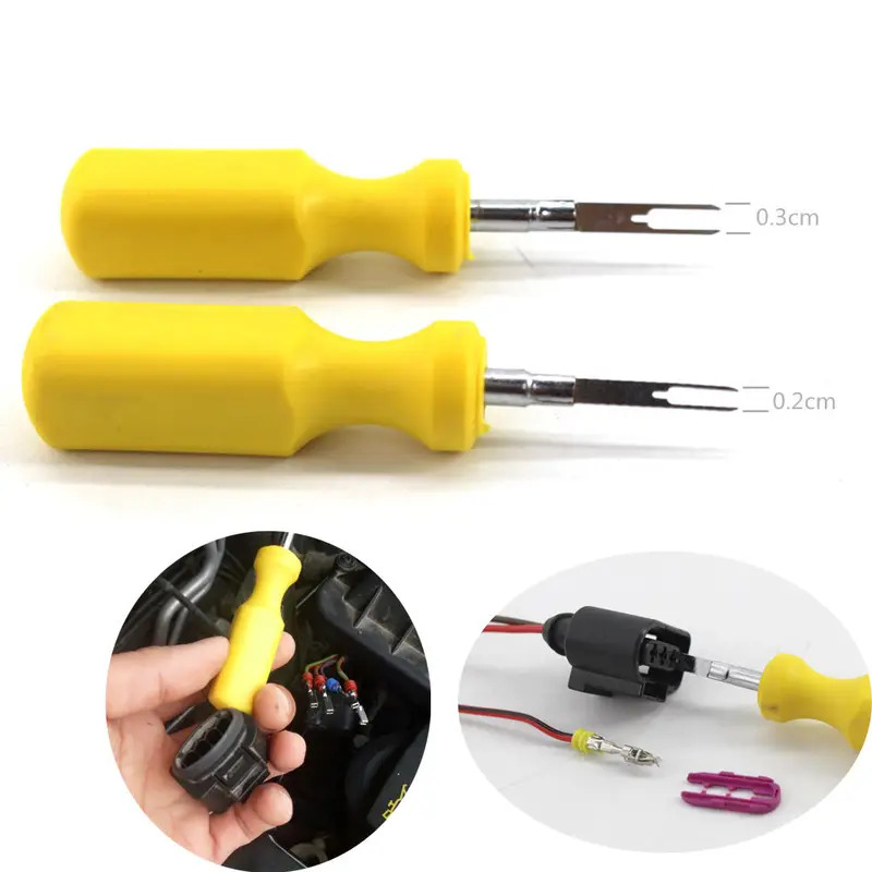 2 chiếc dụng cụ rút dây nối dây điện ô tô chuyên dụng sửa chữa ô tô, dụng cụ tháo chân nối dây điện 2mm 3mm