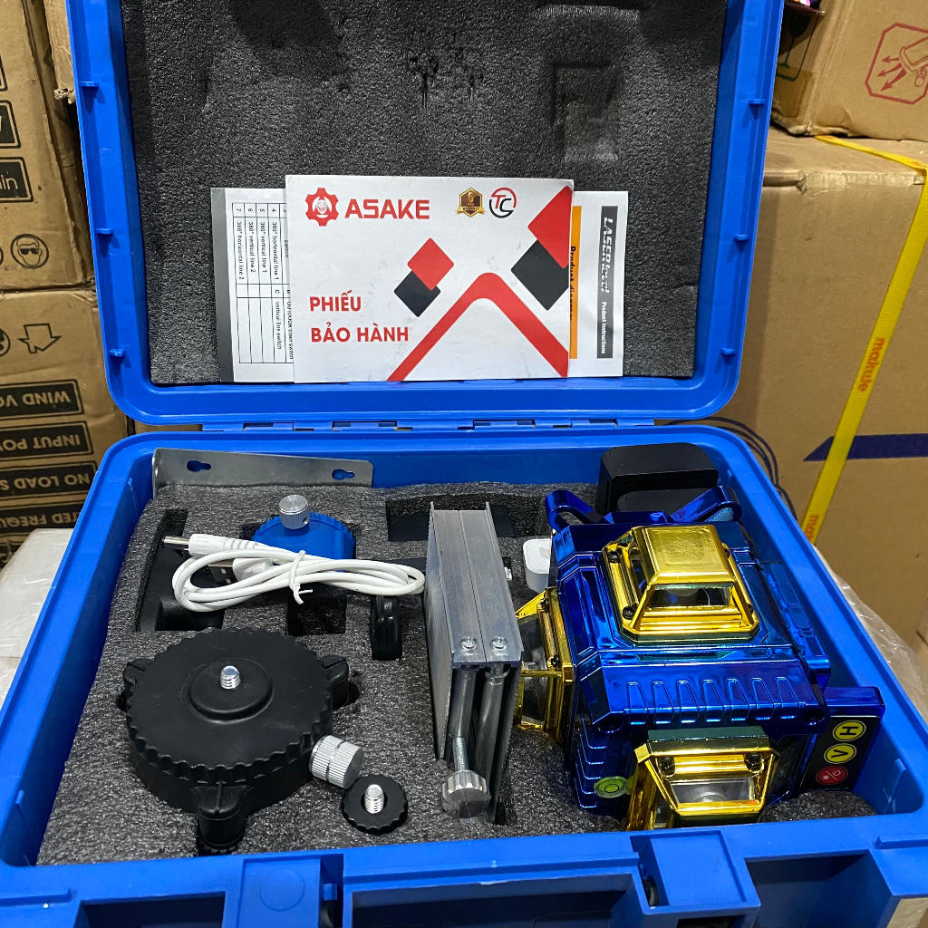 Máy bắn cốt 16 tia asake/ máy bắn cốt 12 tia Makita máy cân mực laser , máy cân bằng laze, có điều khiển từ xa , bảo hành 6 tháng
