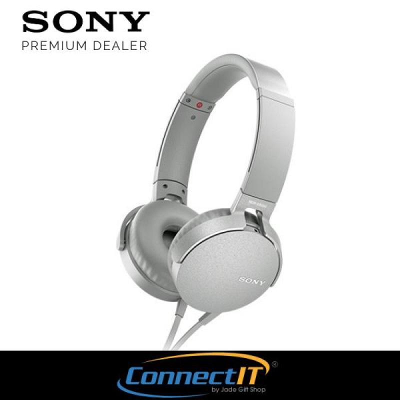 Sony Singapore Extra Bass MDR-XB550AP On-Ear Headphones With Mic and In-Line remote controls For Smartphones 1 Year Local Warranty Singapore