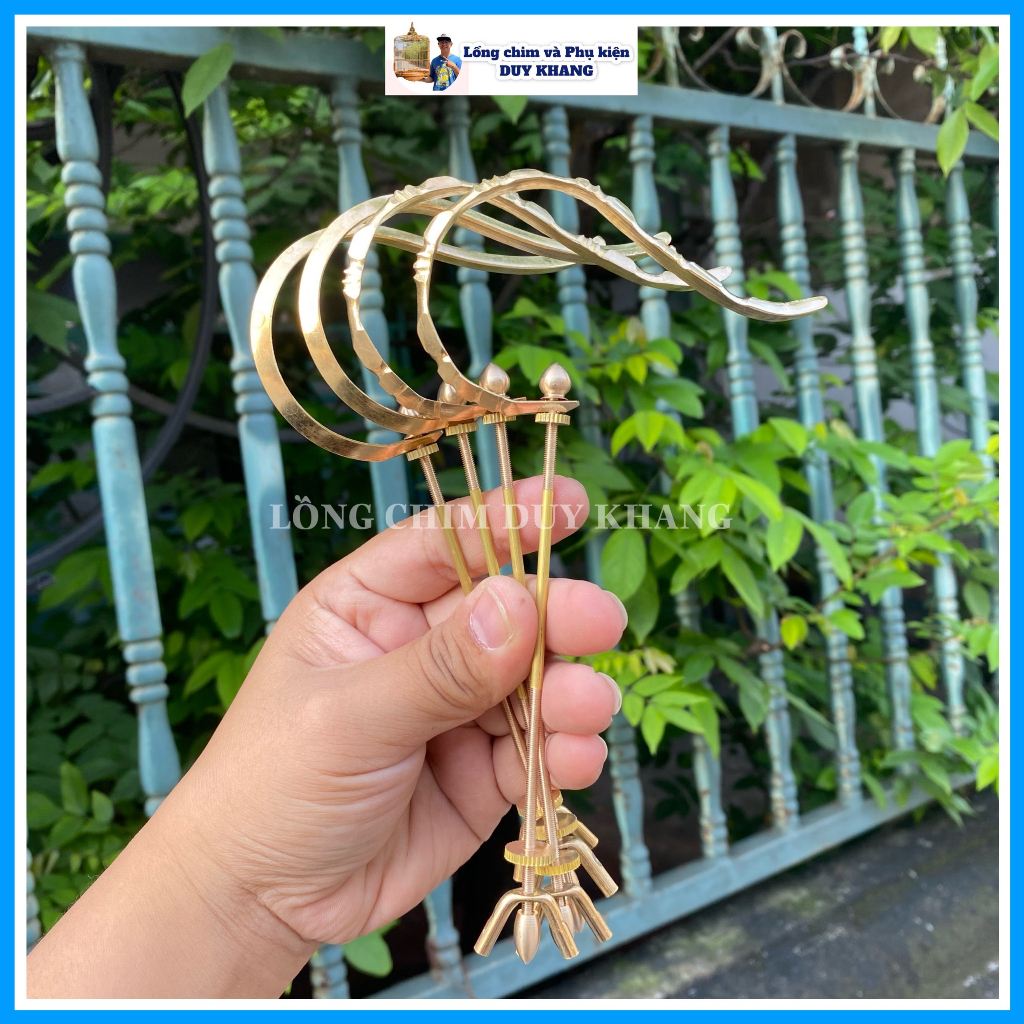 Móc đồng cho lồng chim hút mật , khuyên, ốc mít,...siêu đẹp - phụ kiện lồng chim Duy Khang