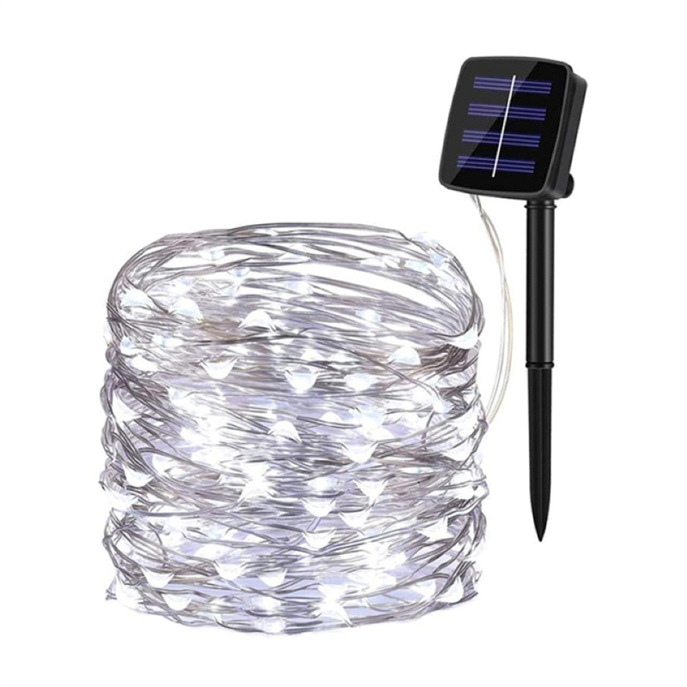 RuiMing 【ส่วนลด 50%】 🌟✨ 7/12/22/32 เมตรแสงอาทิตย์สตริงกลางแจ้งกันน้ำ LED คริสต์มาสไฟงานแต่งงานเทศกาลปาร์ตี้ตกแต่งไฟบ้านสวน Fairy Light 🚚 พร้อมส่ง 🚚