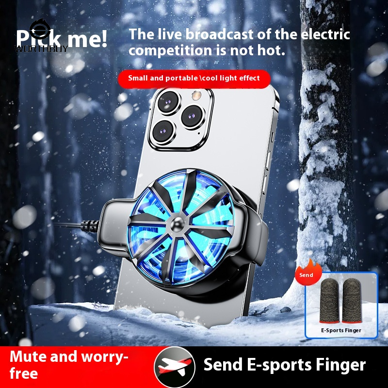 New dy68 gió-làm mát bằng điện thoại Cooler xách tay thiết bị làm mát bên ngoài cho chơi game