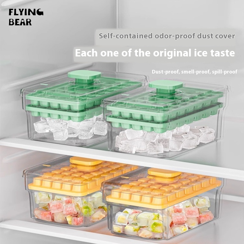 Bay Gấu Mới 68 khuôn làm đá viên Băng tạo tác dùng cho thực phẩm Báo Chí khay đá tủ lạnh gia đình tự chế Ice Cube Máy làm đá