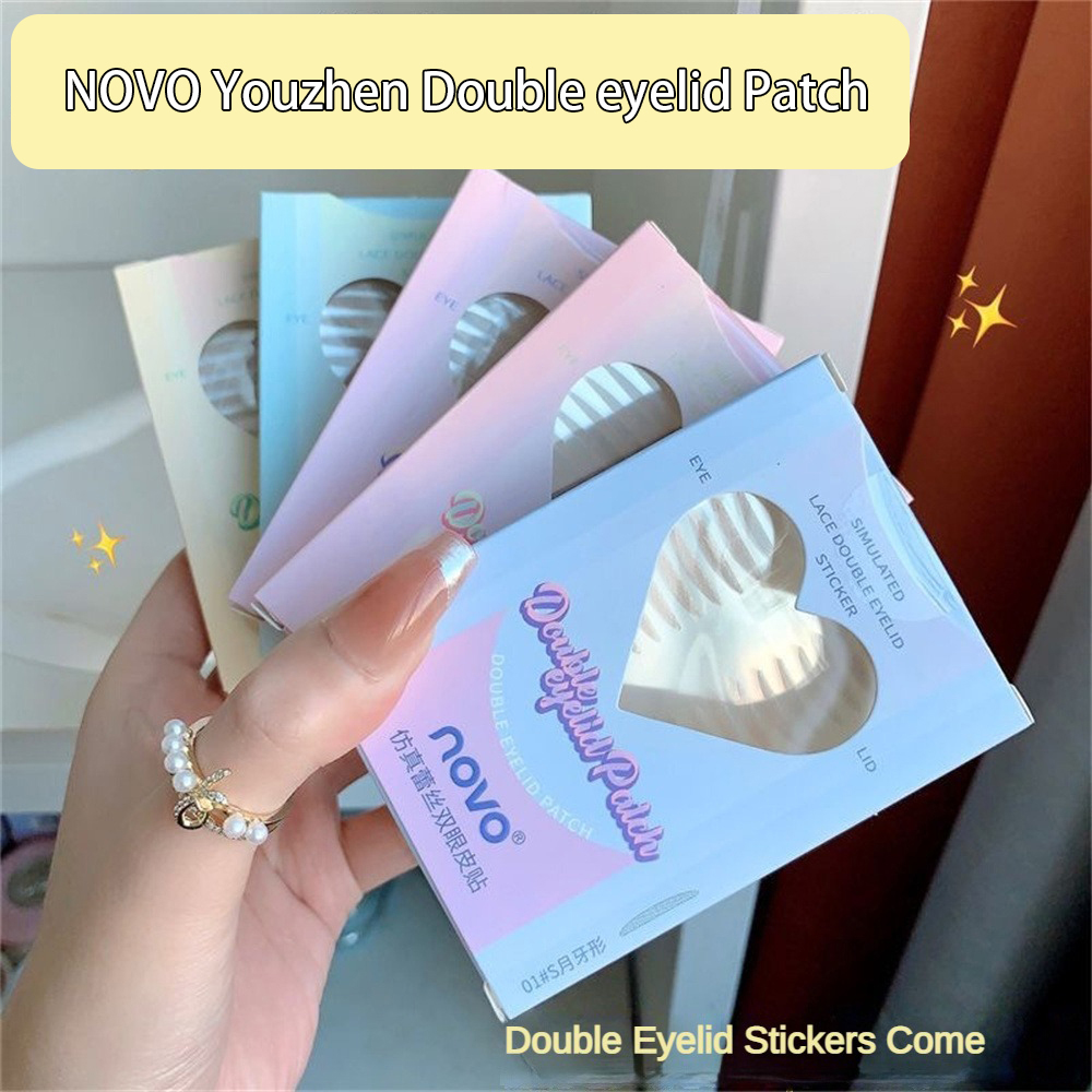 Mofe Novo Vô Hình mắt hai mí Hai Miếng dán mí mắt Ren mắt hai mí Tự Nhiên Sticker Không Thấm Nước Và Sweatproof Bền Và Traceless Mắt Bong Bóng Duy Nhất Mí Mắt dụng cụ làm đẹp