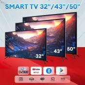 32" Smart TV with Bluetooth, Android 9.0, HD LED, Black