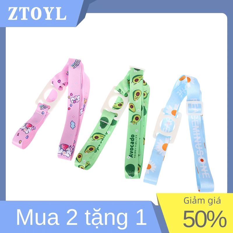 ZTOYL 1 cái chai nước Dây đeo vai dễ thương có thể điều chỉnh xách tay bé ấm đun nước khóa dây buộc Phụ kiện cho đi bộ đi xe đạp đi bộ đường dài