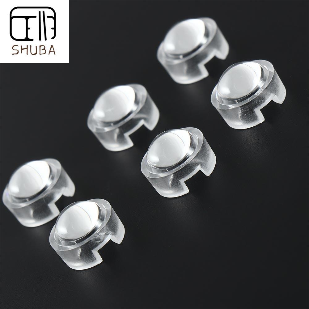 SHUBA Đèn LED Ống kính quang học Ống kính acrylic lồi Ống kính phản xạ Ống kính 15 30 45 60 90 100 độ cho IR CCTV Ống kính 13mm Ống kính acrylic Ống kính LED Ống kính mini