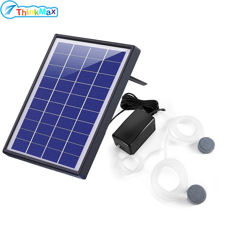 Thinkmax, 2023!! Sử dụng năng lượng mặt trời Bơm Oxy tiếng ồn thấp máy bơm không khí cho ao bể cá ngoài trời