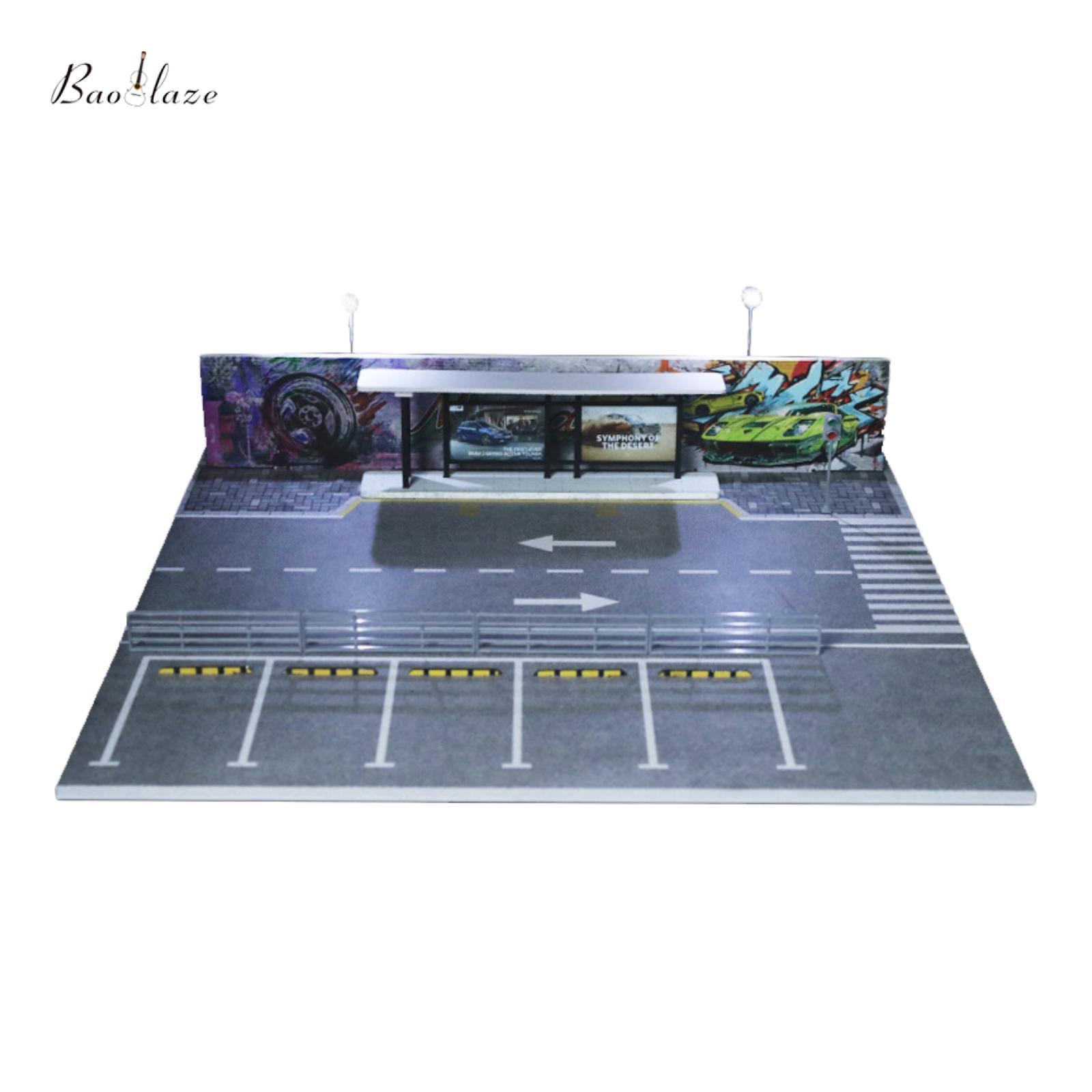Baoblaze 1/64 Scale Bus Waiting Stop Road Scene Easy Assembly Scene Accessory Architecture Scene for Micro Landscape Layout Decor ราคา 33,692 บาท*ส่งฟรี