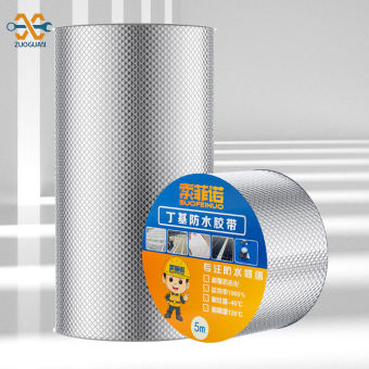 Zuoguan BUTYL dải chống nước mái nhà không thấm nước rò rỉ sửa chữa vật liệu, mạnh mẽ tự dính lá nhôm chống thấm nước CuộN vật liệu cho rò rỉ sửa chữa thanh