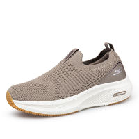 Sketchers Womens Slip - On Knitted Casual Sneakers Breathable Lightweight with Comfort Cushioning Navy Blue & Pink Accents Non - Slip Sole for Daily Comfort
