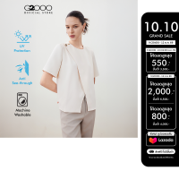 G2000 เสื้อเบลาส์แขนสั้นสำหรับผู้หญิง Regular Fit รุ่น 5624142110 สีเบจ